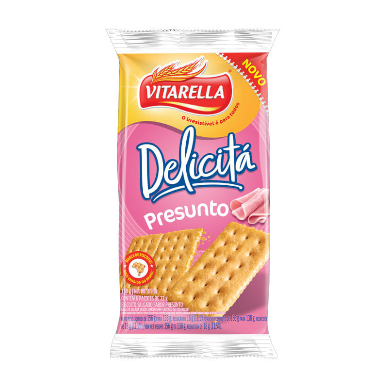 Biscoito Vitarella Delicitá Presunto 138g