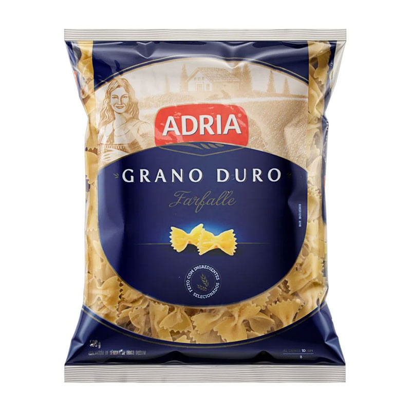 Macarrão Grano Duro Adria Farfale 500g