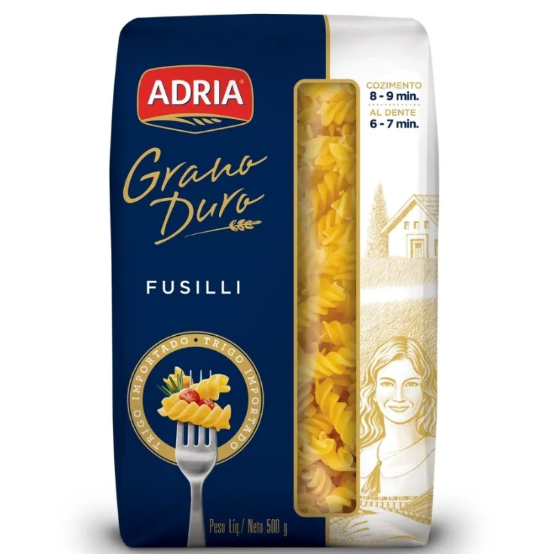 Macarrão Grano Duro Adria Fusilli 500g