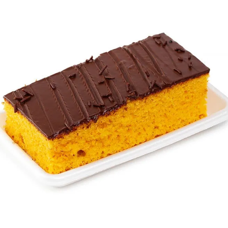 Bolo de Cenoura com Chocolate Fatia