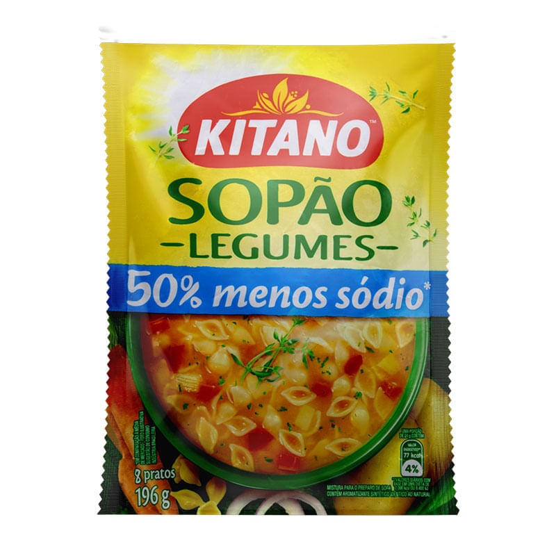 Sopão Legumes com Macarrão Kitano 196g