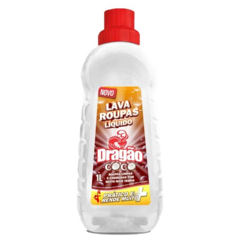 Lava Roupas Liquido Dragão Coco 1L
