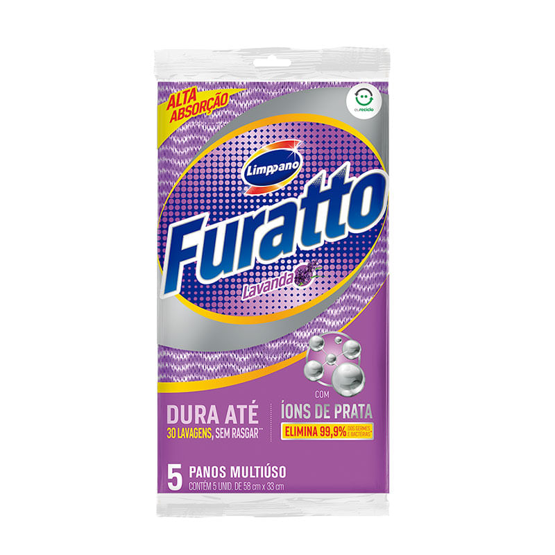 Pano Multiuso Furatto Lavanda 1X5un