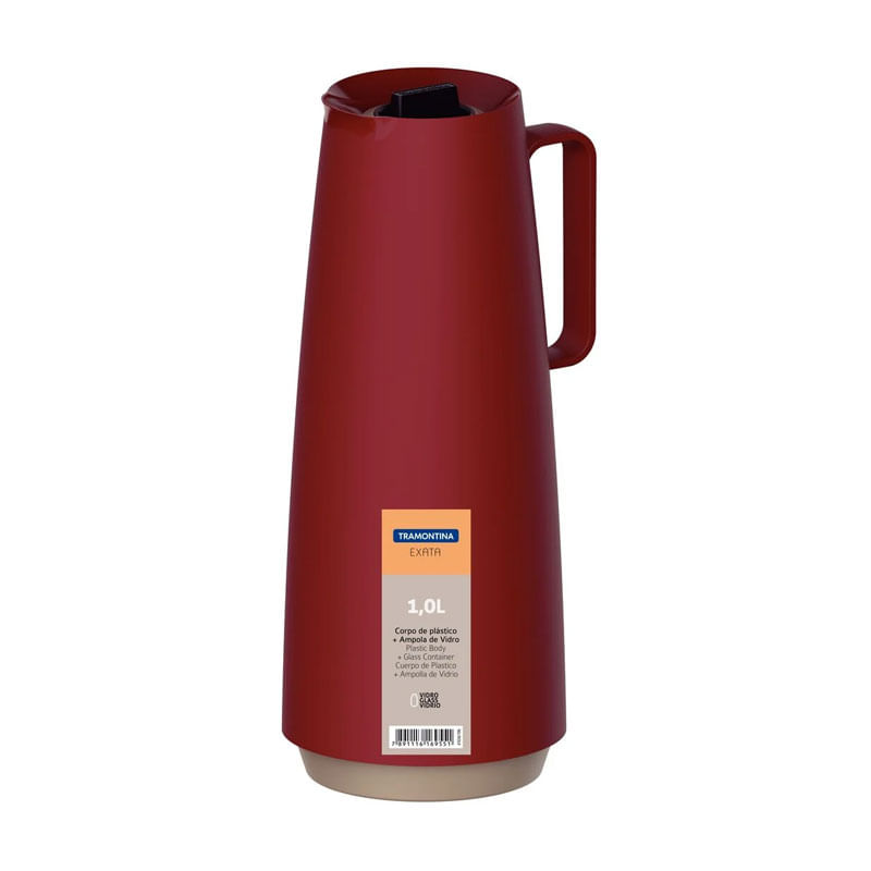 Bule Termico Tramontina Vermelho Exata 1L