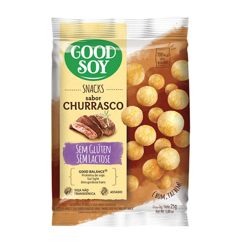 Snack de Soja Good Soy Churrasco 25g