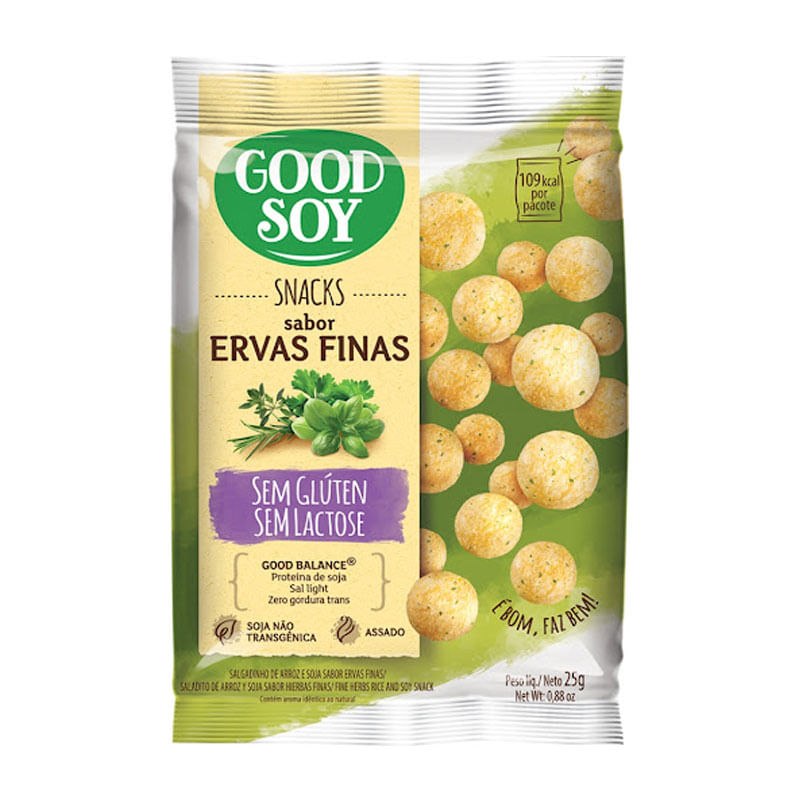 Snack de Soja Good Soy Ervas Finas 25g