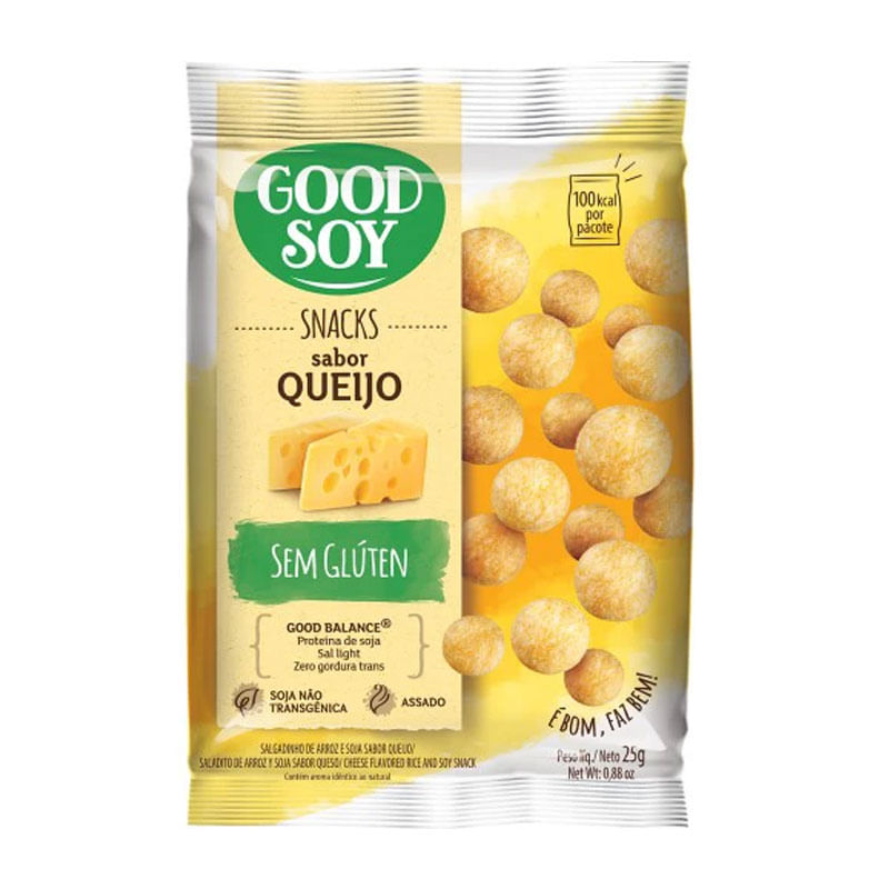 Snack Soja Good Soy Queijo 25g