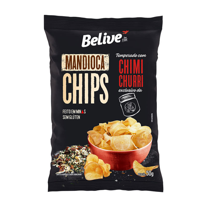 Mandioca Chips Belive Chimichurri 50g
