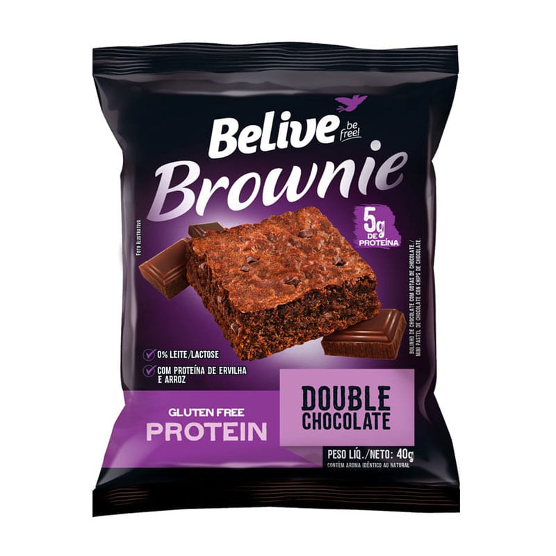 Brownie Protein Belive Double Chocolate 40g