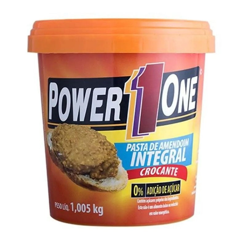 Pasta de Amendoin Power1One Crocante 1,005kg