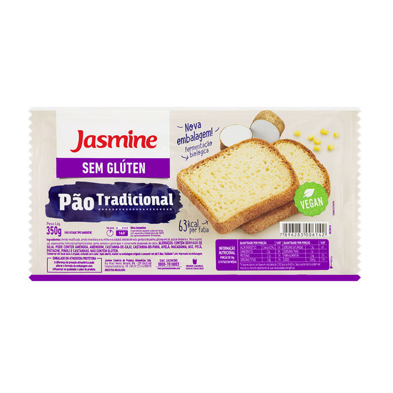 Pão Jasmine Tradicional 350g