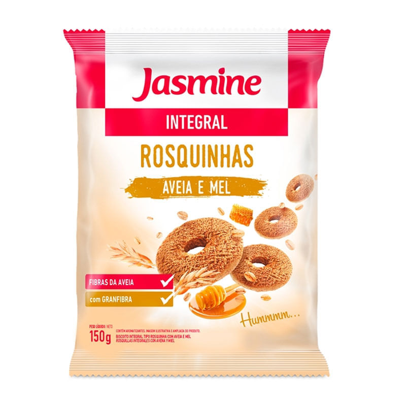 Rosquinha Integral Jasmine Aveia e Mel 150g