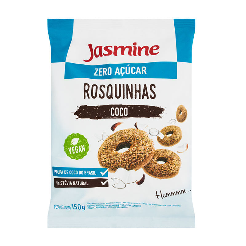Rosquinha Integral Jasmine Coco Light 150g