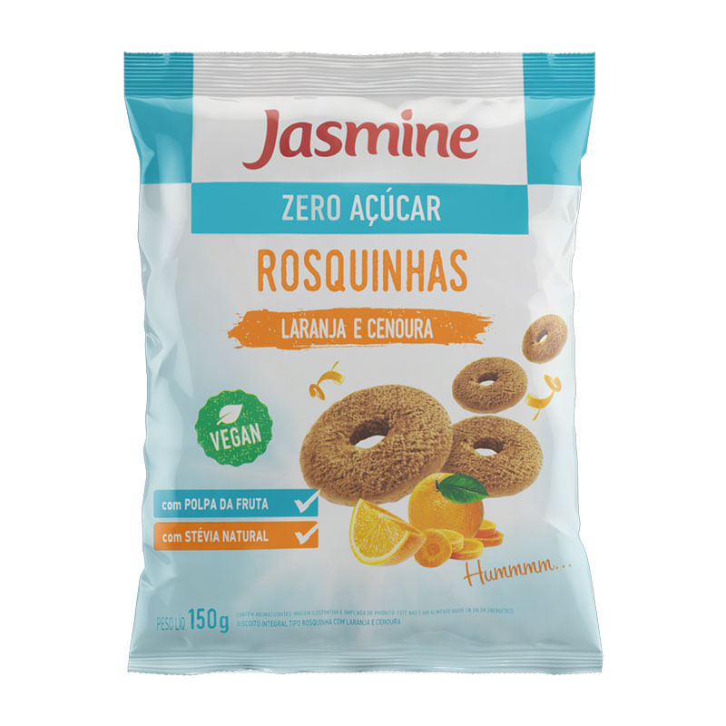 Rosquinha Integral Jasmine Laranja e Cenoura 150g