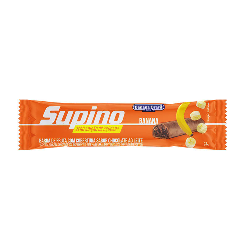 Supino Zero Banana Brasil Banana e Chocolate ao Leite 24g