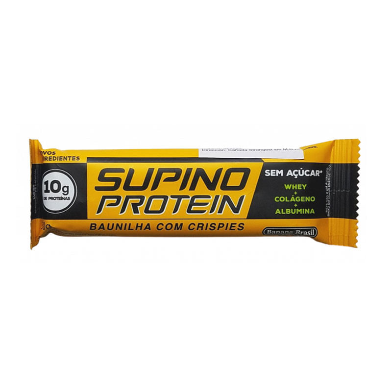 Supino Protein Banana Brasil Baunilha Cookies 30g