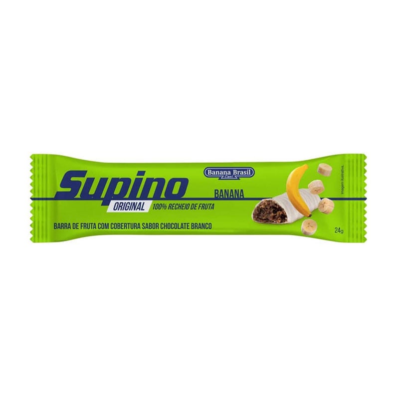 Supino Original Banana Brasil Banana e Chocolate Branco 24g