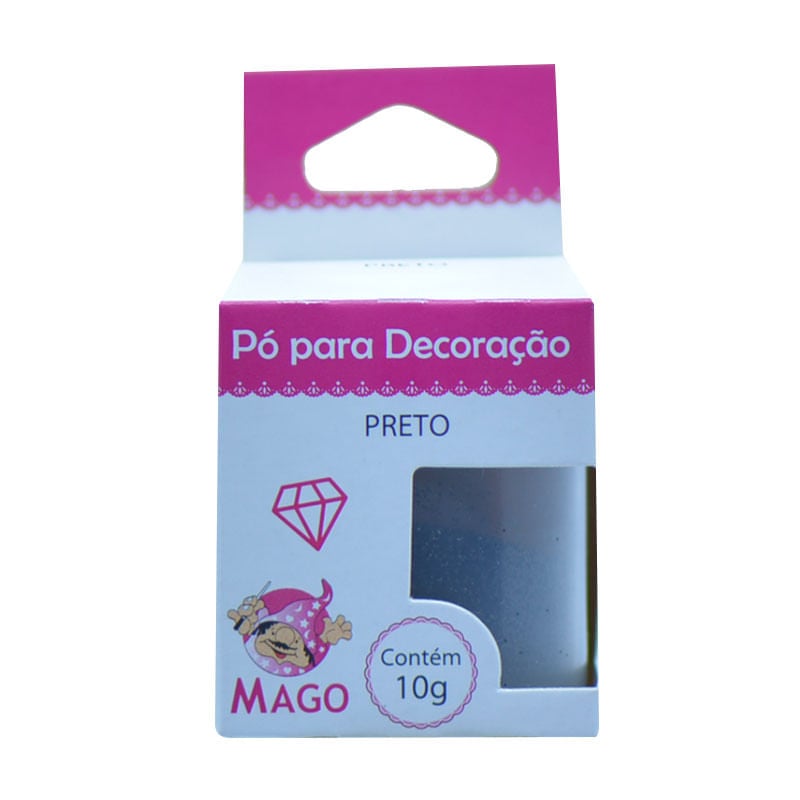 Pó Decorativo Mago 10g Preto
