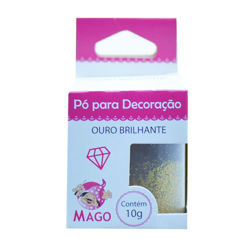 Pó Decorativo Mago 10g Ouro Brilhante