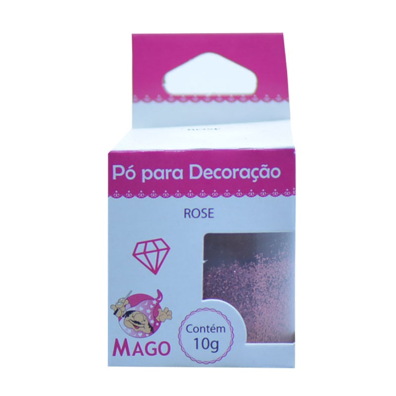 Pó Decorativo Mago 10g Rose