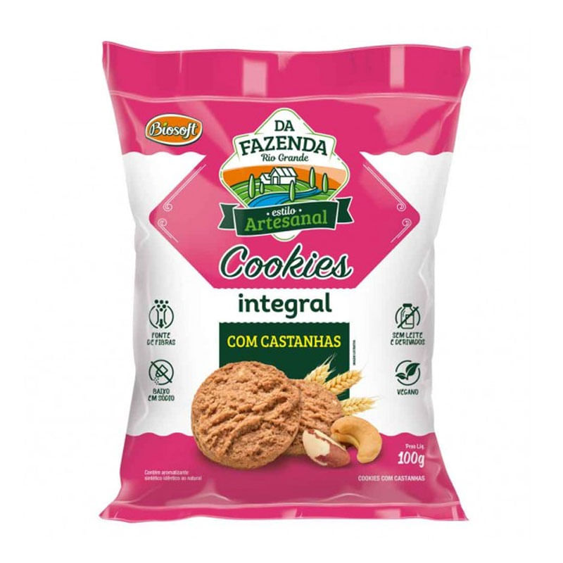 Cookie Biosoft Castanhas 100g