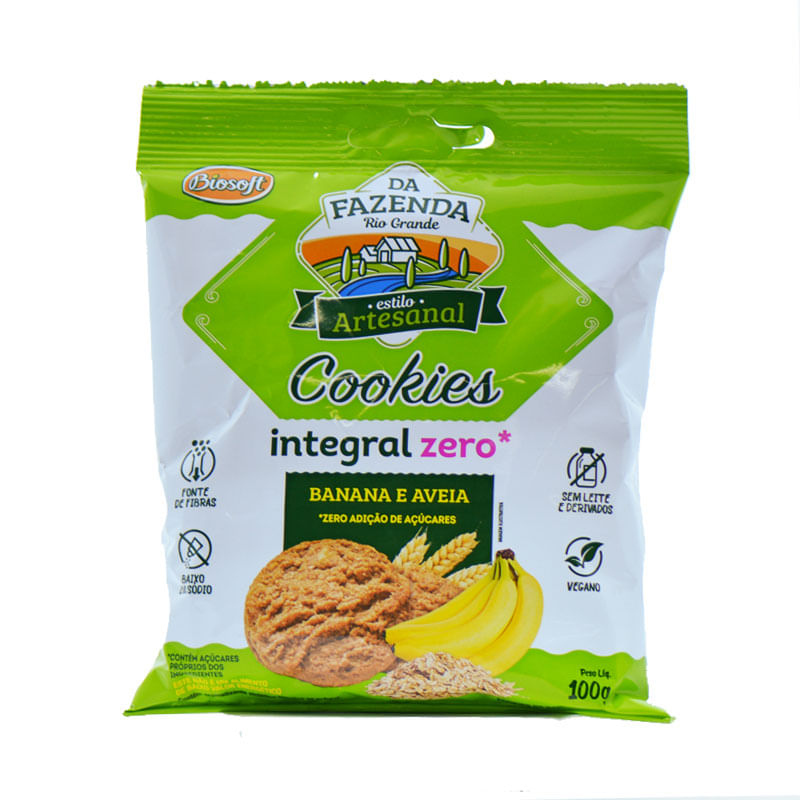 Cookie Biosoft Light Aveia com Banana Zero Lactose 100g