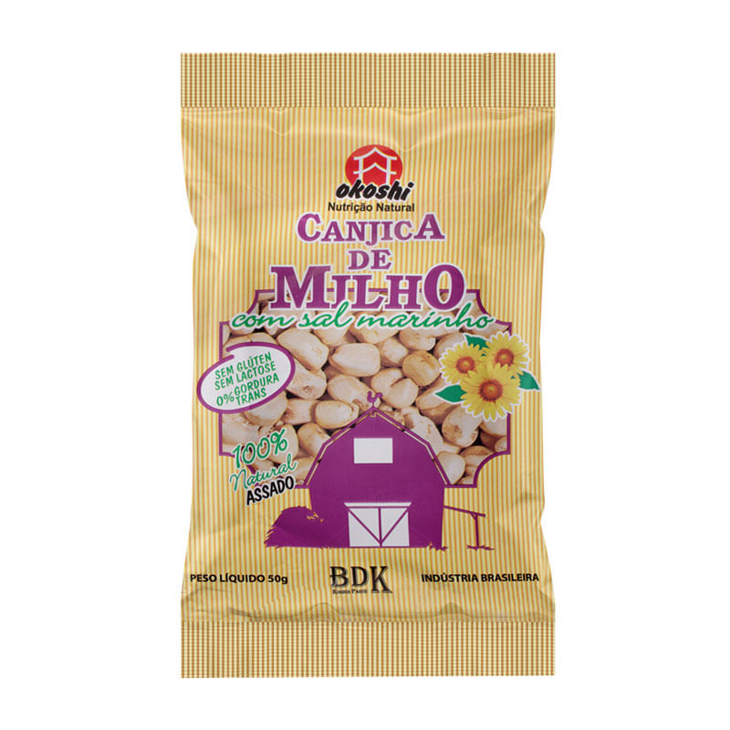 Canjica Okoshi com Sal Marinho 50g
