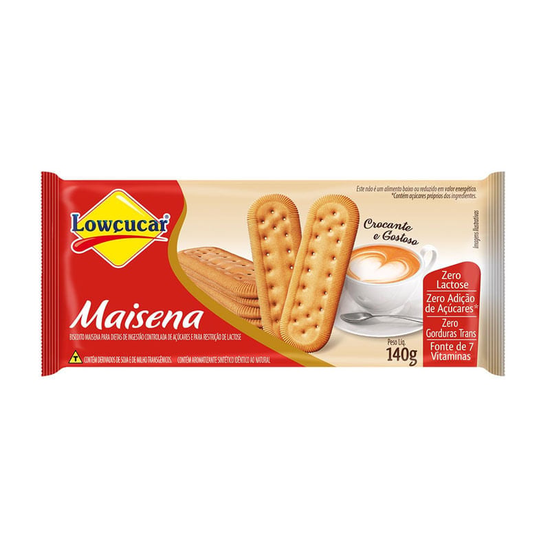 Biscoito Maisena Lowçucar Zero Lactose 140g