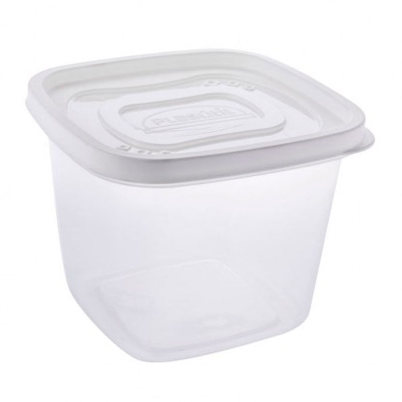 Clic Pote Plasútil Quadrado Preto 1,2L
