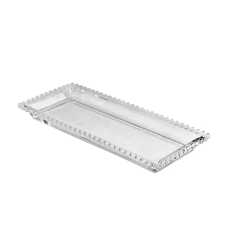 Travessa Cristal Pearl 30X13X3cm