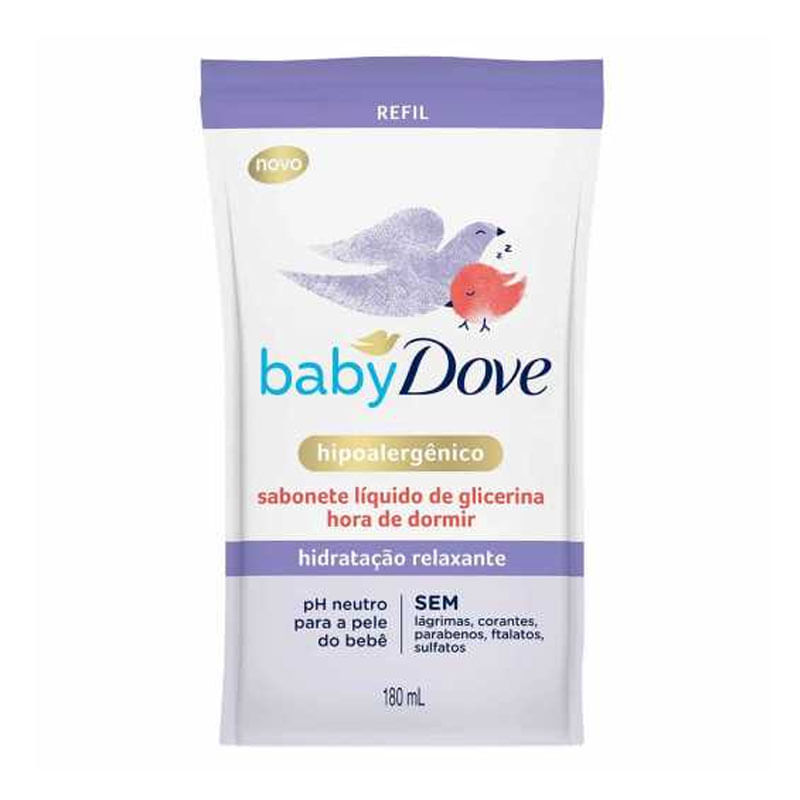 Sabonete Liquido Dove Baby Hora de Dormir Sachê 180ml