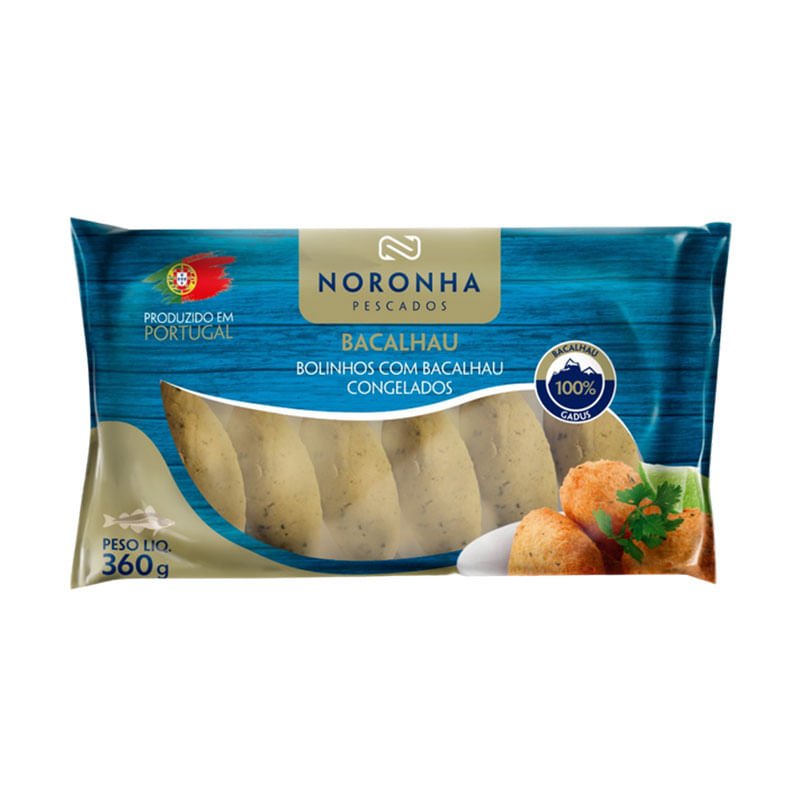 Bolinhos de Bacalhau Noronha Bandeja 360g