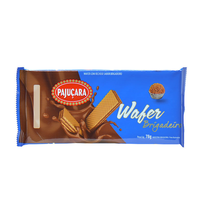 Biscoito Wafer Pajuçara Brigadeiro 78g