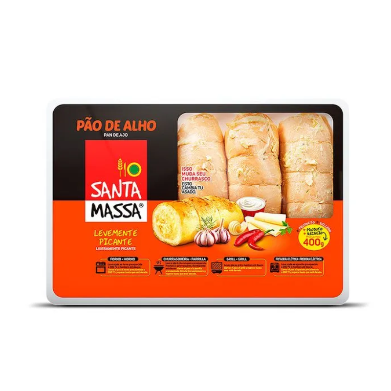 Pão de Alho Santa Massa Picante 400g
