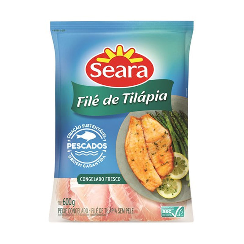 FILE DE TILAPIA SEARA IQF 600G