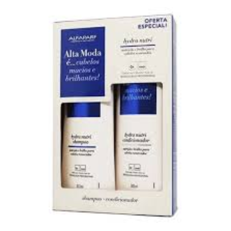 Kit Shamp + Cond-  Alfaparf Milano Semi Di Lino Moisture Hydra Nutritive 2 × 300 ml