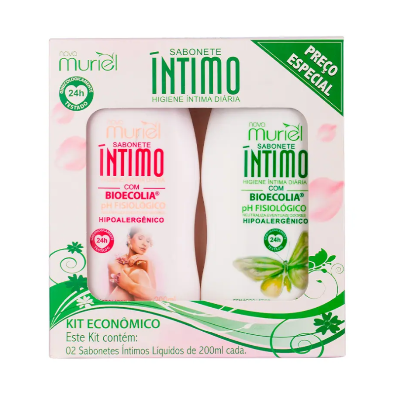 Kit Sabonete Íntimo + Sabonete Íntimo Floral/Herbal 2×200 ml