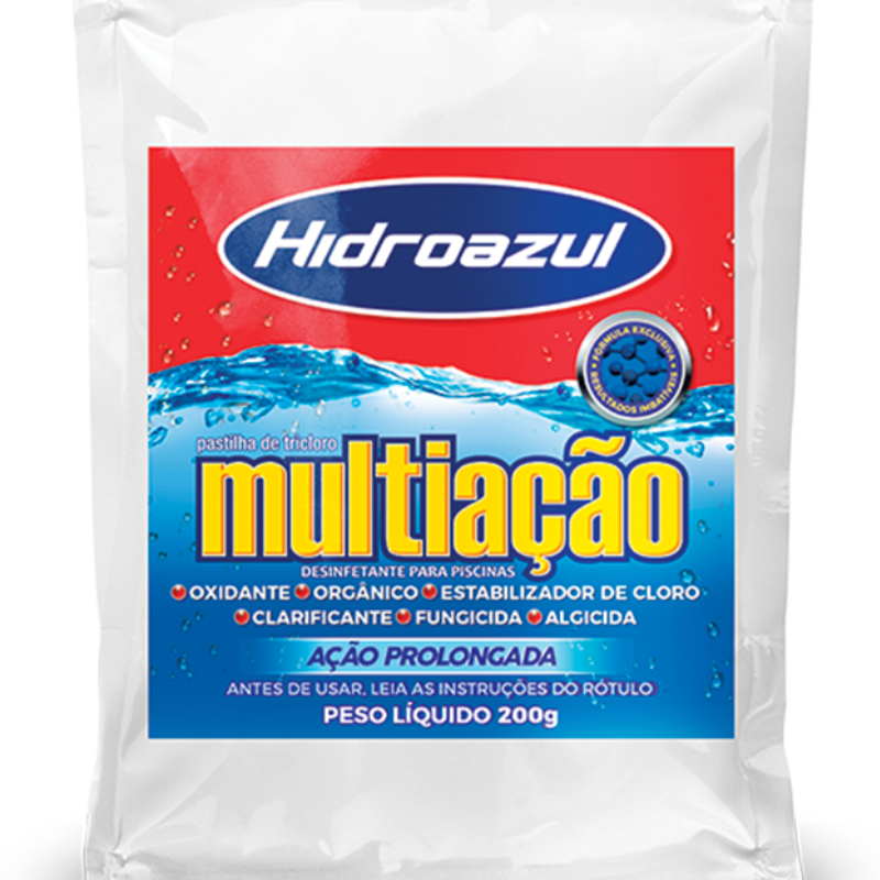 PASTILHA HIDRO AZUL MULTIACAO 200G