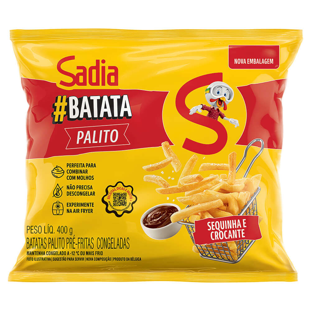 BATATA PALITO SADIA PRE FRITA CONG 400G