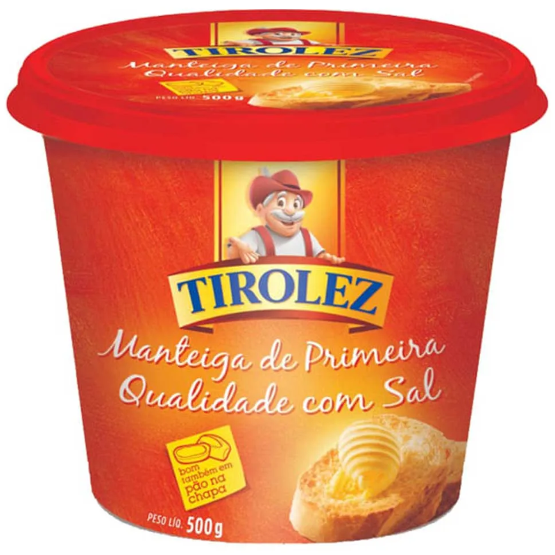 MANTEIGA TIROLEZ C SAL POTE 500G