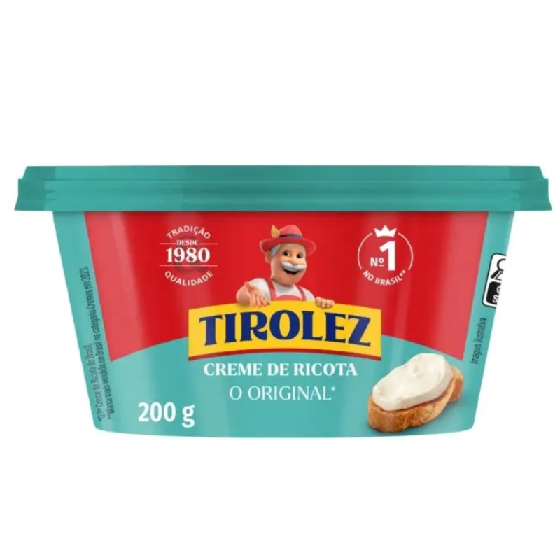 CREME DE RICOTA TIROLEZ ORIGINAL 200G