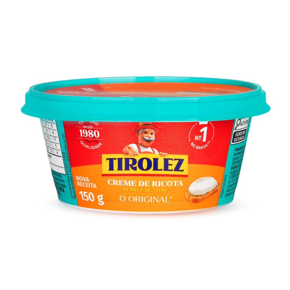 CREME DE RICOTA TIROLEZ Z LACT 150G
