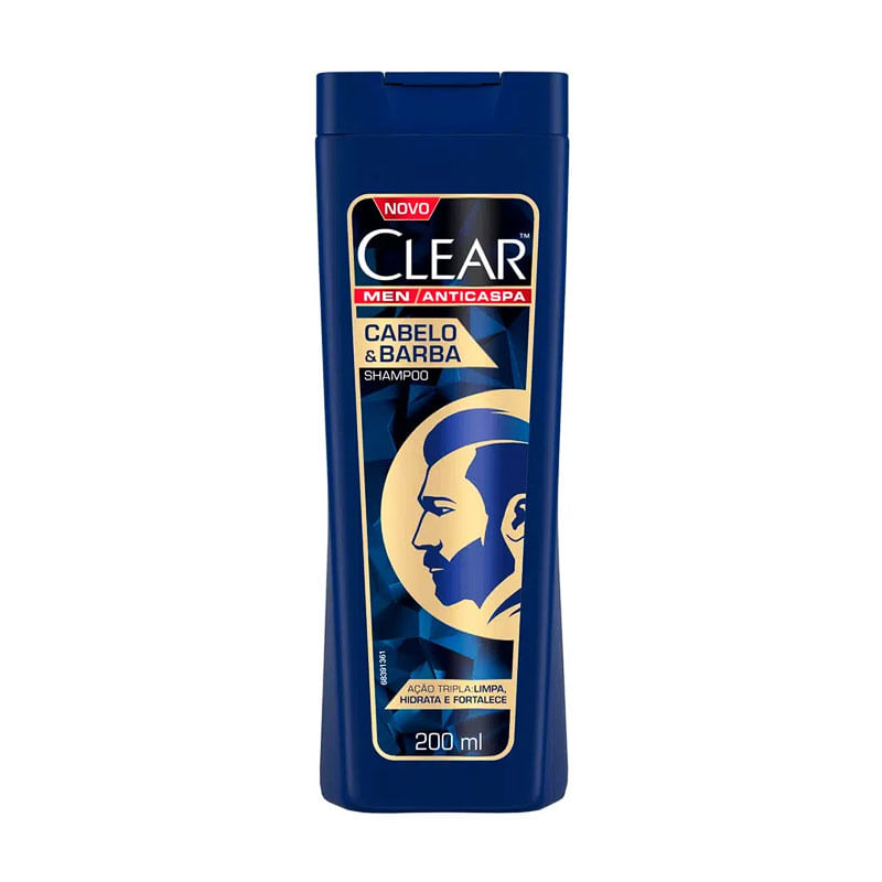 Shampoo Clear Cabelo e Barba  200ml