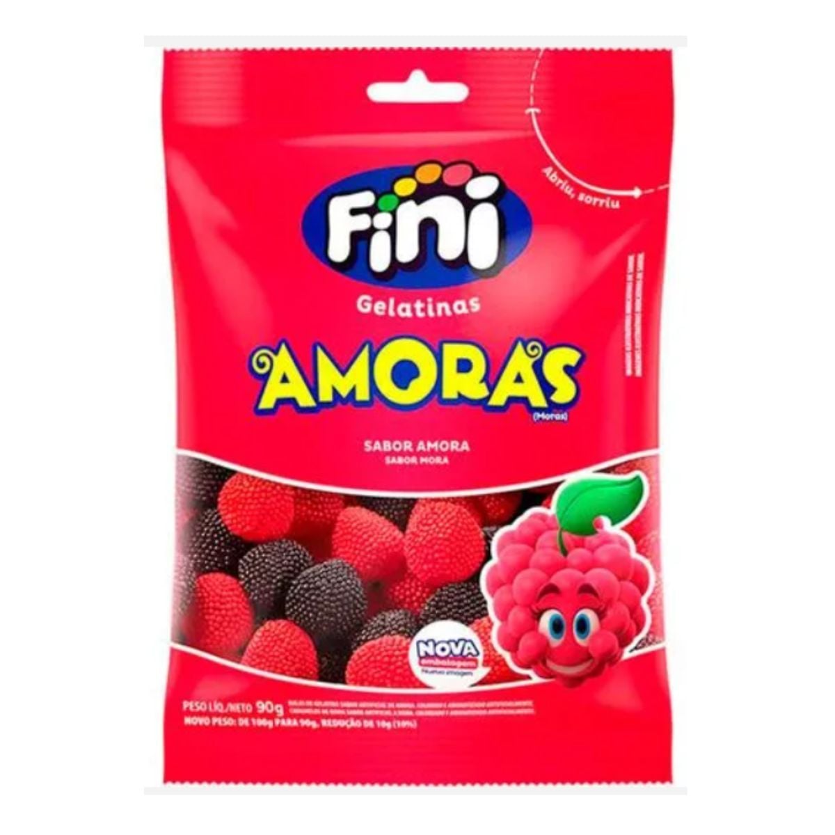Bala Gelatina Fini 100g Amoras