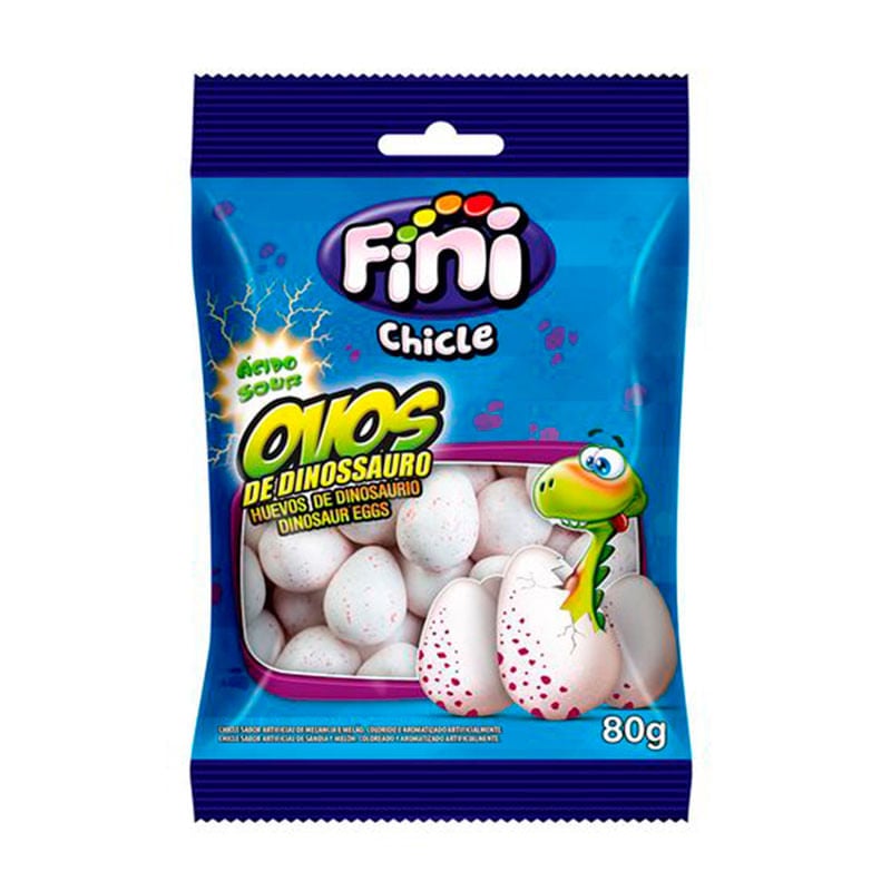 Chicle Fini Ovos de Dinossauro 80g