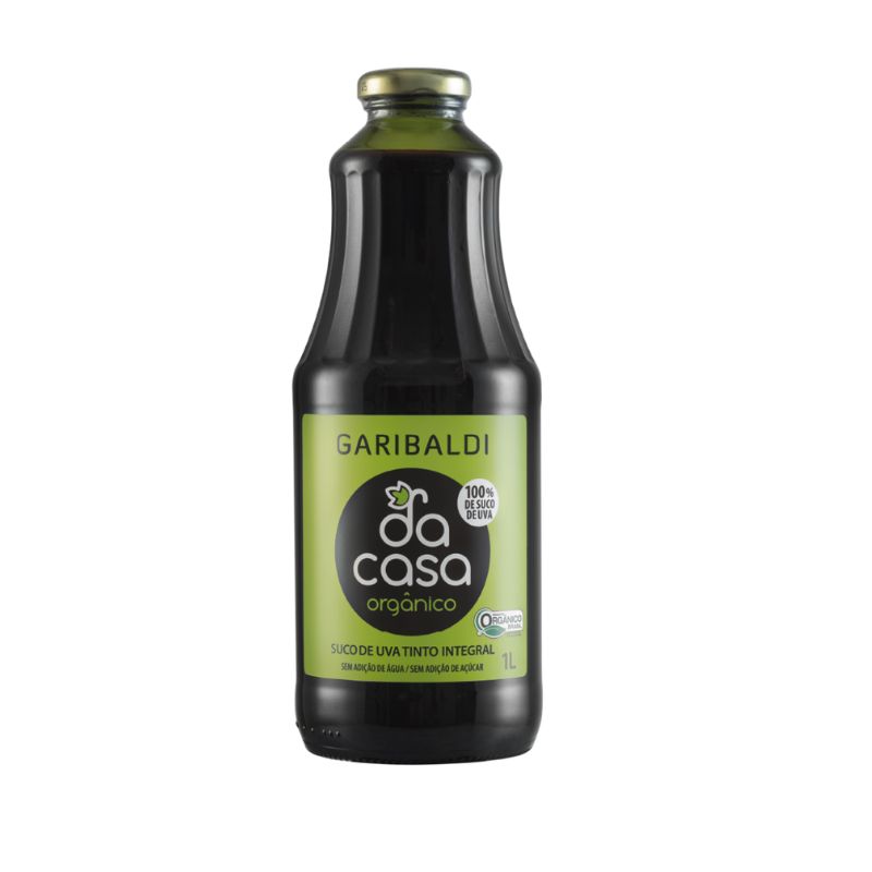 Suco de Uva Tinto Integral Orgânico da Casa Garibaldi 1l