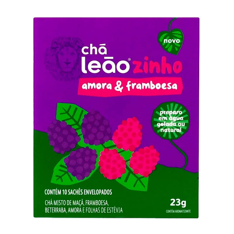 Chá Leãozinho Kids Amora & Framboesa 23g