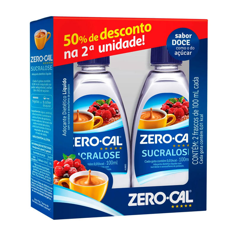 Adoçante Zero Cal Sucralose Promocional 200ml