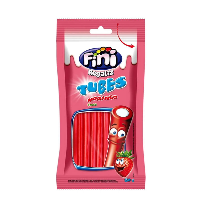 Tubes Tubinho Fini  80g Morango