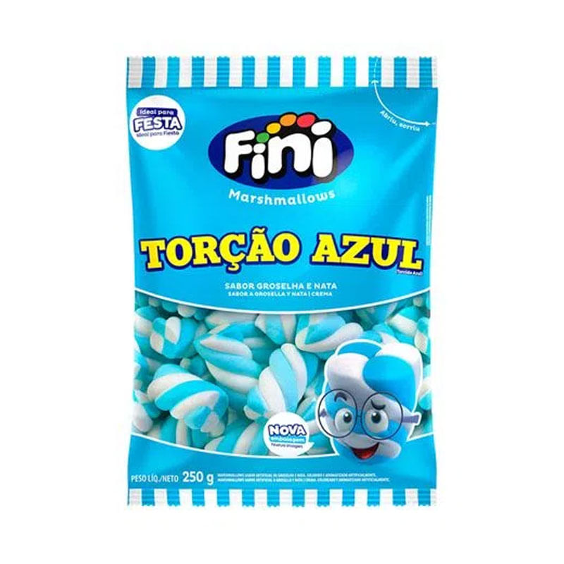 Marshmallows Fini Torção Azul 250g